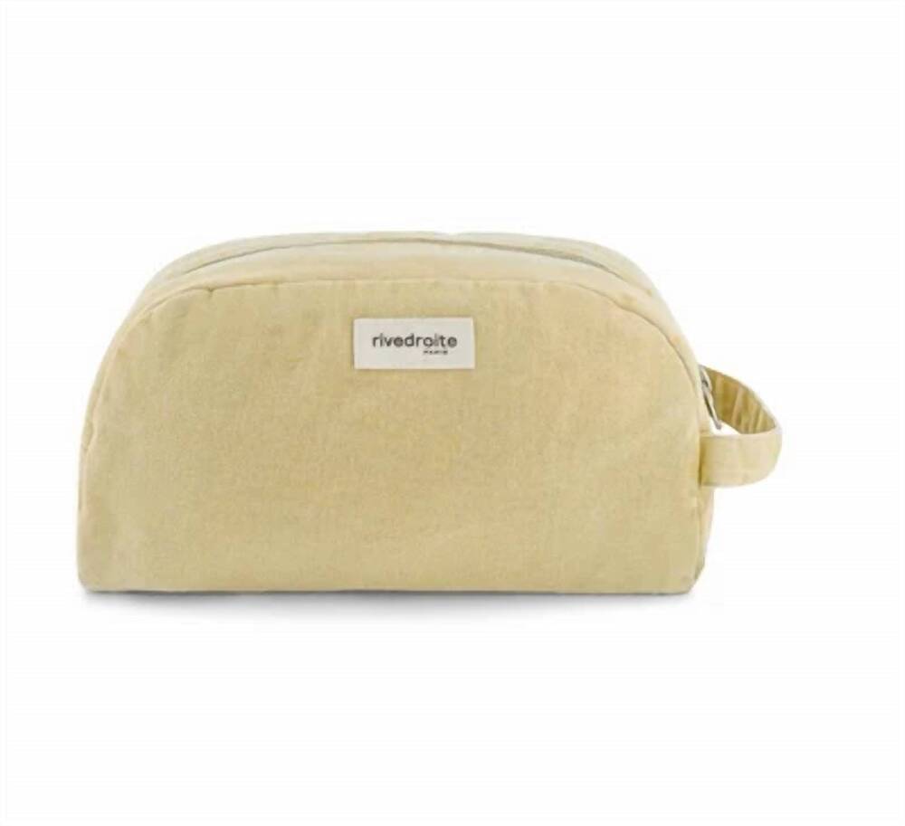 NEW RIVEDROITE PARIS unisex hermel toiletry bag in santa monica beige